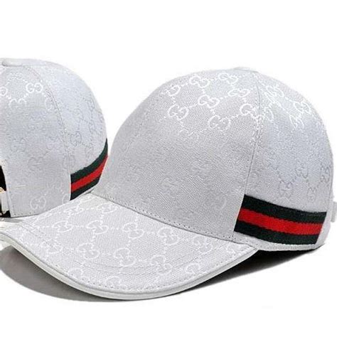 gucci white center cap|Gucci hat price list.